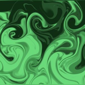 Green Swirl Picture Painting